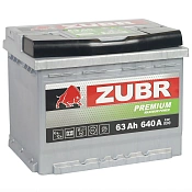 Аккумулятор Zubr Premium (63 Ah) L+